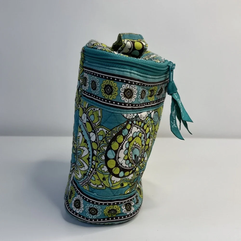 Vera Bradley Quilted Fabric Cool Keeper Lunch Carrier Rare Peacock Pattern